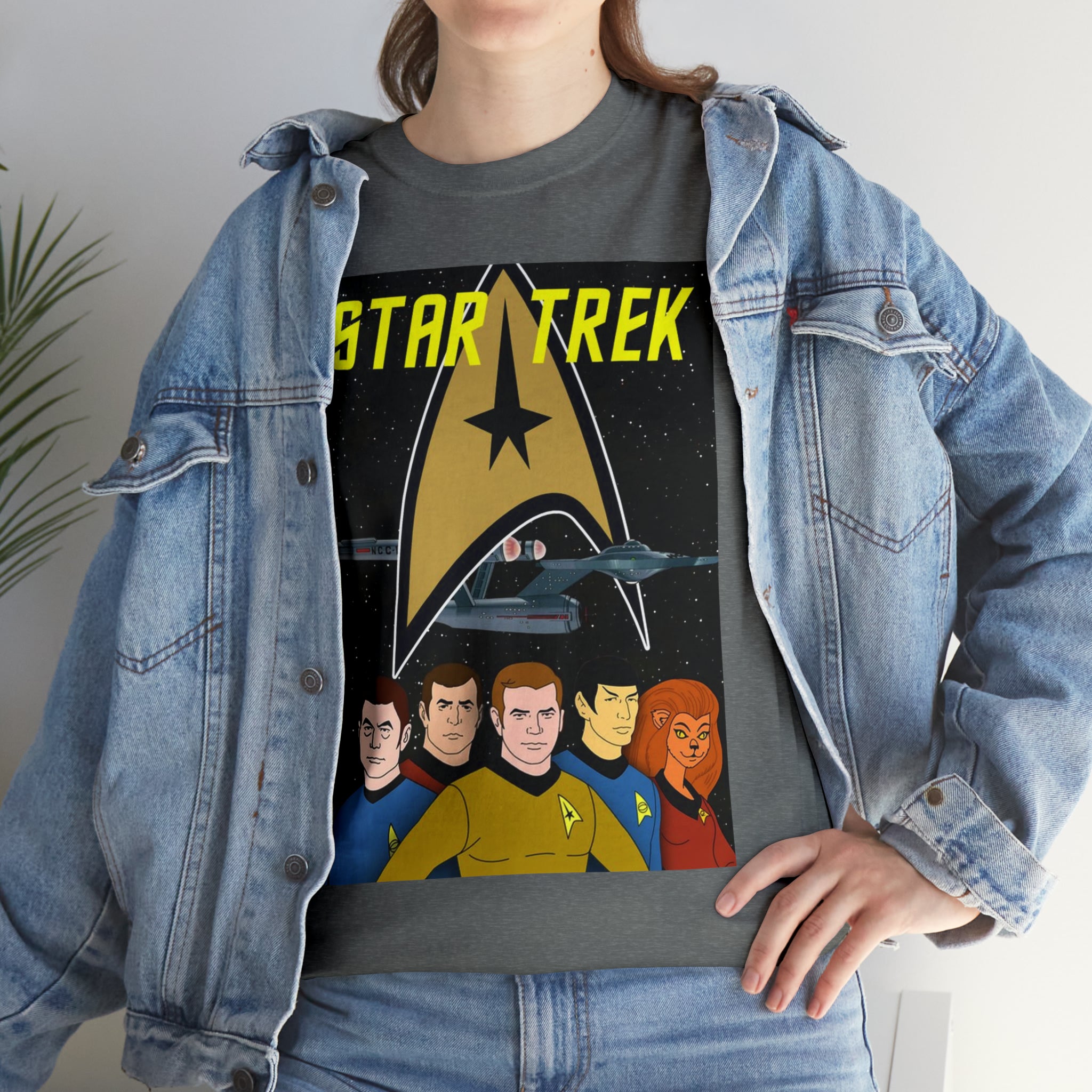 Star Trek Cartoon- Unisex Heavy Cotton T-Shirt - Creations by Chris and Carlos